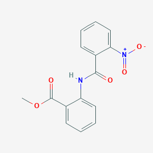 molecular formula C15H12N2O5 B3845288 methyl 2-[(2-nitrobenzoyl)amino]benzoate CAS No. 72367-10-3