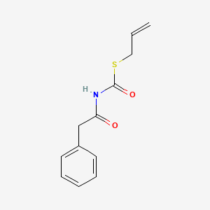 molecular formula C12H13NO2S B3845381 S-prop-2-enyl N-(2-phenylacetyl)carbamothioate 