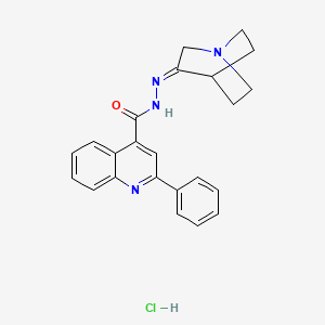 molecular formula C23H23ClN4O B3845451 N'-1-azabicyclo[2.2.2]oct-3-ylidene-2-phenyl-4-quinolinecarbohydrazide hydrochloride 