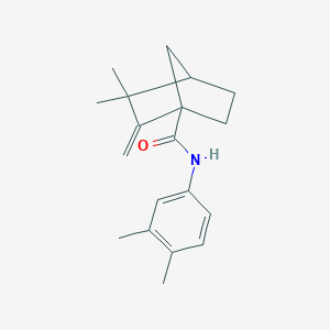 molecular formula C19H25NO B384548 N-(3,4-dimethylphenyl)-3,3-dimethyl-2-methylenebicyclo[2.2.1]heptane-1-carboxamide 
