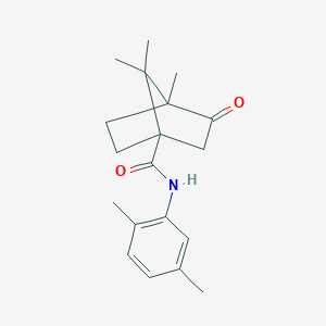 molecular formula C19H25NO2 B384555 N-(2,5-dimethylphenyl)-4,7,7-trimethyl-3-oxobicyclo[2.2.1]heptane-1-carboxamide CAS No. 618403-18-2