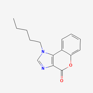 molecular formula C15H16N2O2 B3845607 1-Pentylchromeno[3,4-d]imidazol-4-one 