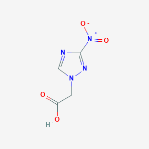 molecular formula C4H4N4O4 B038458 (3-nitro-1H-1,2,4-triazol-1-yl)acetic acid CAS No. 116419-36-4