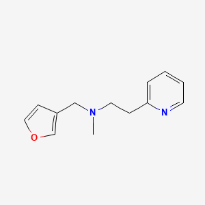 molecular formula C13H16N2O B3845844 N-(furan-3-ylmethyl)-N-methyl-2-pyridin-2-ylethanamine 