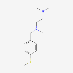 molecular formula C13H22N2S B3845869 N,N,N'-trimethyl-N'-[(4-methylsulfanylphenyl)methyl]ethane-1,2-diamine 