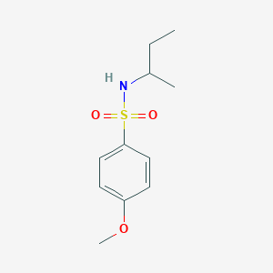 molecular formula C11H17NO3S B3845894 N-(sec-butyl)-4-methoxybenzenesulfonamide 
