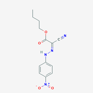 molecular formula C13H14N4O4 B3845953 butyl (2Z)-2-cyano-2-[(4-nitrophenyl)hydrazinylidene]acetate 