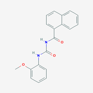 molecular formula C19H16N2O3 B3846003 N-[(2-methoxyphenyl)carbamoyl]naphthalene-1-carboxamide 