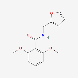 molecular formula C14H15NO4 B3846037 N-Furan-2-ylmethyl-2,6-dimethoxy-benzamide 