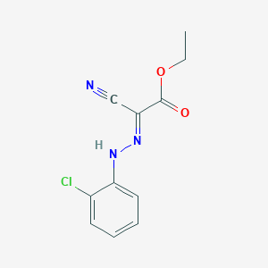 molecular formula C11H10ClN3O2 B3846122 ethyl (2E)-2-[(2-chlorophenyl)hydrazinylidene]-2-cyanoacetate 