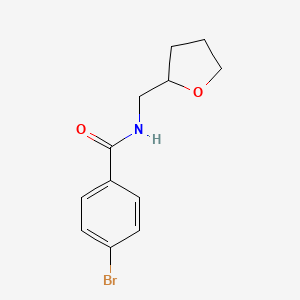molecular formula C12H14BrNO2 B3846195 Benzamide, N-tetrahydrofurfuryl-4-bromo- 