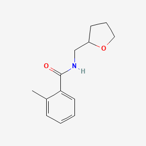 molecular formula C13H17NO2 B3846246 2-METHYL-N-[(OXOLAN-2-YL)METHYL]BENZAMIDE CAS No. 5358-15-6