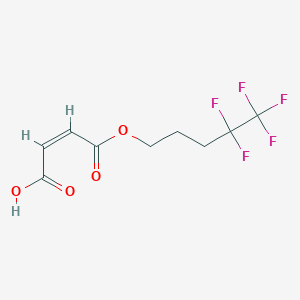 molecular formula C9H9F5O4 B3846432 (Z)-4-oxo-4-(4,4,5,5,5-pentafluoropentoxy)but-2-enoic acid 