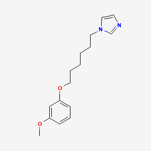 molecular formula C16H22N2O2 B3846513 1-[6-(3-Methoxyphenoxy)hexyl]imidazole 