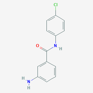 molecular formula C13H11ClN2O B038467 3-amino-N-(4-chlorophenyl)benzamide CAS No. 115175-17-2