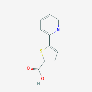 molecular formula C10H7NO2S B038468 5-(Pyridin-2-yl)thiophene-2-carboxylic acid CAS No. 119082-97-2