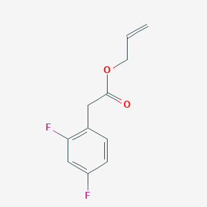 molecular formula C11H10F2O2 B3846967 Prop-2-enyl 2-(2,4-difluorophenyl)acetate 