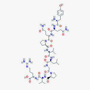 molecular formula C53H85N15O14 B038470 Yqqpvlgpvr CAS No. 118060-90-5
