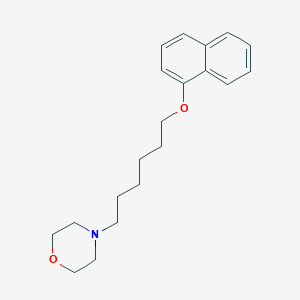 molecular formula C20H27NO2 B3847019 4-(6-Naphthalen-1-yloxyhexyl)morpholine 