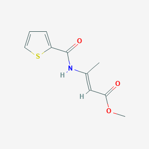 molecular formula C10H11NO3S B3847144 methyl (2E)-3-[(2-thienylcarbonyl)amino]-2-butenoate 