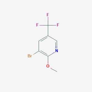 molecular formula C7H5BrF3NO B038472 3-溴-2-甲氧基-5-(三氟甲基)吡啶 CAS No. 124432-63-9