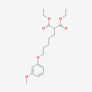 B3847258 diethyl [5-(3-methoxyphenoxy)pentyl]malonate CAS No. 5367-65-7