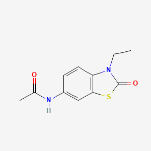 molecular formula C11H12N2O2S B3847460 N-(3-ethyl-2-oxo-1,3-benzothiazol-6-yl)acetamide 