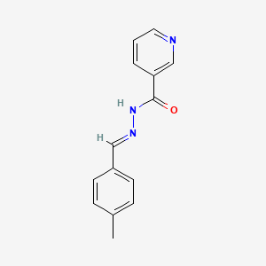 molecular formula C14H13N3O B3847543 N'-[(E)-(4-methylphenyl)methylidene]pyridine-3-carbohydrazide CAS No. 5374-21-0