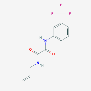 molecular formula C12H11F3N2O2 B3848110 N-(prop-2-en-1-yl)-N'-[3-(trifluoromethyl)phenyl]ethanediamide 