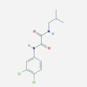 molecular formula C12H14Cl2N2O2 B3848129 N-(3,4-dichlorophenyl)-N-isobutylethanediamide 