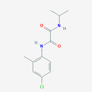 molecular formula C12H15ClN2O2 B3848195 N-(4-chloro-2-methylphenyl)-N'-propan-2-yloxamide 