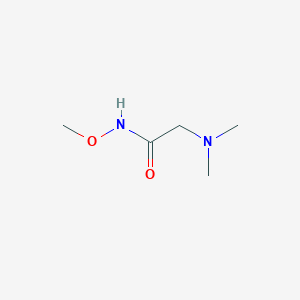 molecular formula C5H12N2O2 B038482 2-(Dimethylamino)-N-methoxyacetamide CAS No. 116882-87-2