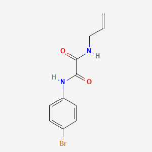 molecular formula C11H11BrN2O2 B3848236 N'-(4-BROMOPHENYL)-N-(PROP-2-EN-1-YL)ETHANEDIAMIDE 