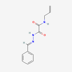 molecular formula C12H13N3O2 B3848277 N'-[(E)-benzylideneamino]-N-prop-2-enyloxamide 
