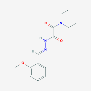 molecular formula C14H19N3O3 B3848307 N,N-DIETHYL-1-{N'-[(E)-(2-METHOXYPHENYL)METHYLIDENE]HYDRAZINECARBONYL}FORMAMIDE 