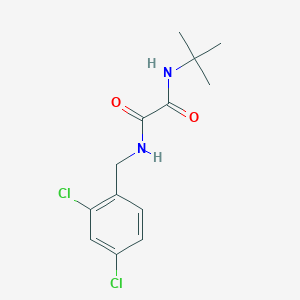 molecular formula C13H16Cl2N2O2 B3848411 N'-tert-butyl-N-[(2,4-dichlorophenyl)methyl]oxamide 