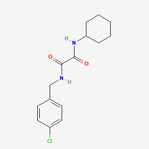 molecular formula C15H19ClN2O2 B3848433 N-[(4-chlorophenyl)methyl]-N'-cyclohexyloxamide 