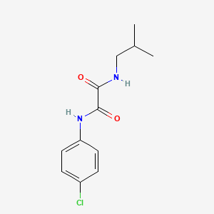 molecular formula C12H15ClN2O2 B3848544 N-(4-chlorophenyl)-N'-(2-methylpropyl)ethanediamide 