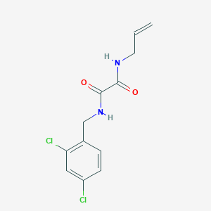 molecular formula C12H12Cl2N2O2 B3848596 N'-[(2,4-dichlorophenyl)methyl]-N-prop-2-enyloxamide 