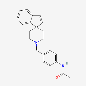 molecular formula C22H24N2O B3849102 N-[4-(spiro[indene-1,4'-piperidine]-1'-ylmethyl)phenyl]acetamide 