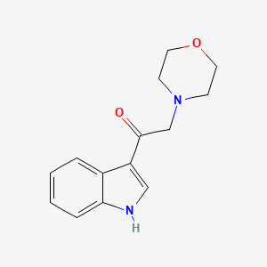 molecular formula C14H16N2O2 B3849178 Ketone, 3-indolyl morpholinomethyl CAS No. 30256-74-7