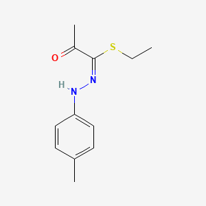 molecular formula C12H16N2OS B3849551 ethyl (1E)-N-(4-methylanilino)-2-oxopropanimidothioate 