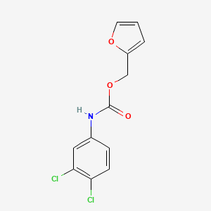 molecular formula C12H9Cl2NO3 B3849897 FURFURYL N-(3,4-DICHLOROPHENYL)CARBAMATE 
