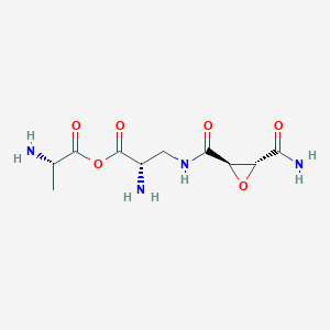 (2S)-2-[[(2S)-2-aminopropanoyl]amino]-3-[(3-carbamoyloxirane-2-carbonyl)amino]propanoic acid