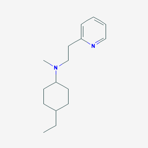 molecular formula C16H26N2 B3850102 4-ethyl-N-methyl-N-(2-pyridin-2-ylethyl)cyclohexan-1-amine 