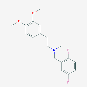 molecular formula C18H21F2NO2 B3850136 N-[(2,5-difluorophenyl)methyl]-2-(3,4-dimethoxyphenyl)-N-methylethanamine 