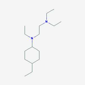 molecular formula C16H34N2 B3850222 N,N,N'-triethyl-N'-(4-ethylcyclohexyl)ethane-1,2-diamine 