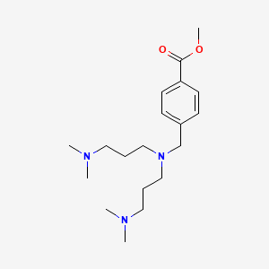 molecular formula C19H33N3O2 B3850358 Methyl 4-[[bis[3-(dimethylamino)propyl]amino]methyl]benzoate 