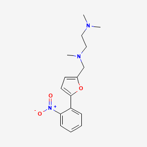 molecular formula C16H21N3O3 B3850548 N,N,N'-trimethyl-N'-[[5-(2-nitrophenyl)furan-2-yl]methyl]ethane-1,2-diamine 