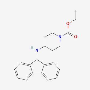 molecular formula C21H24N2O2 B3850659 ethyl 4-(9H-fluoren-9-ylamino)piperidine-1-carboxylate 